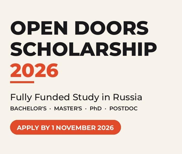 Russia Scholarship for International students 2026 Russia open Door Scholarship s